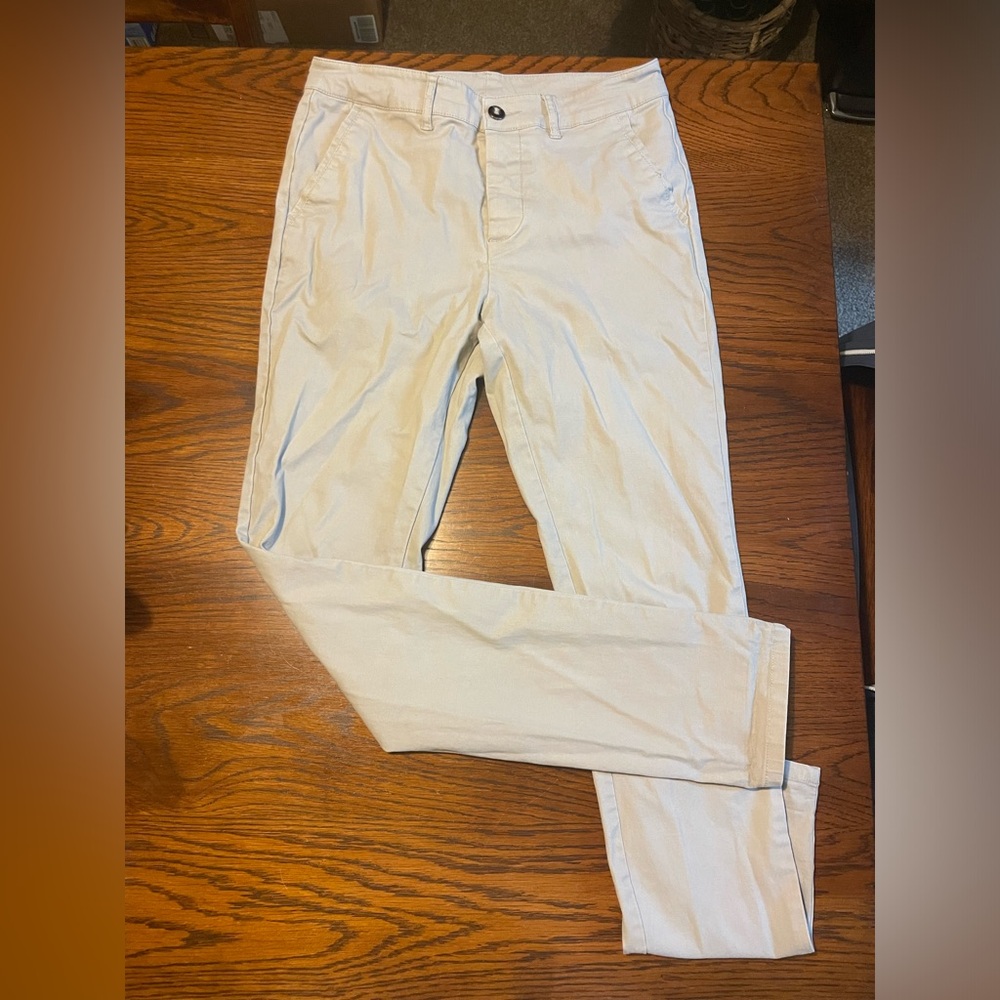 ASOS- men’s slim fit light tan khaki